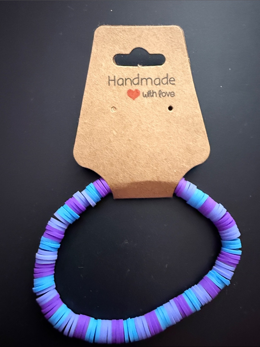 Handmade Kids Purple & Blue Stretch Hair Tie